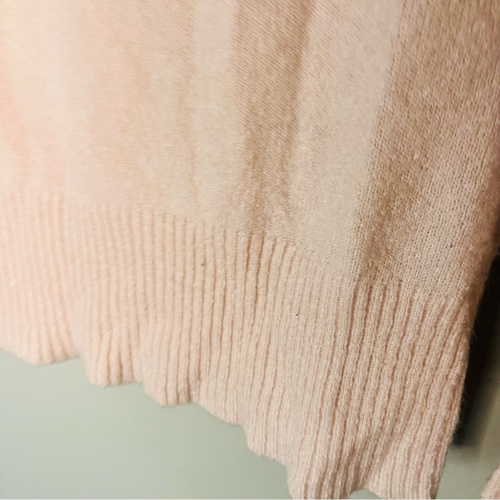 Express Soft Blush Light Pink Cowl Neck Sweater - Picture 3 of 5